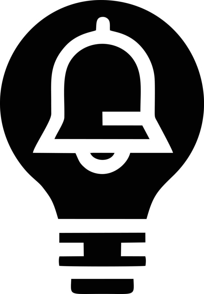 Bell notification icon symbol vector image. Illustration of the alarm alert symbol in EPS 10