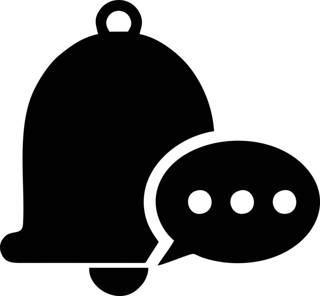 Bell notification icon symbol vector image. Illustration of the alarm alert symbol in EPS 10