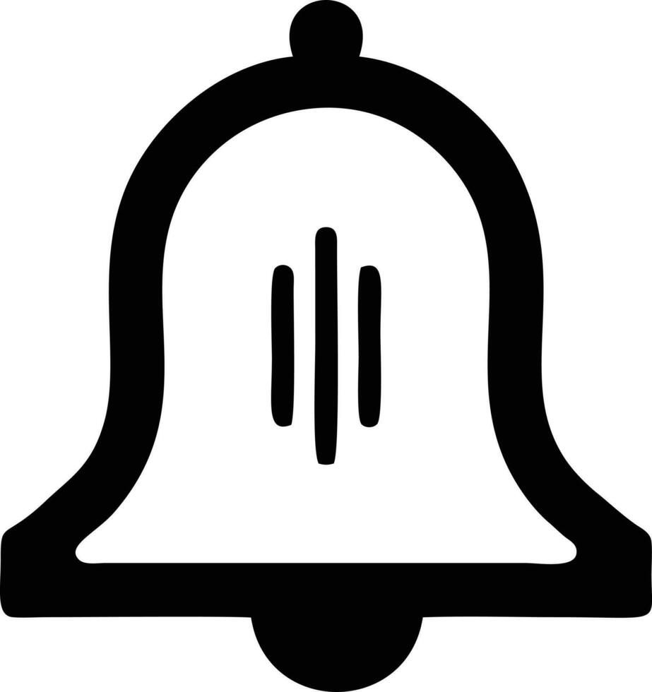 Bell notification icon symbol vector image. Illustration of the alarm alert symbol in EPS 10