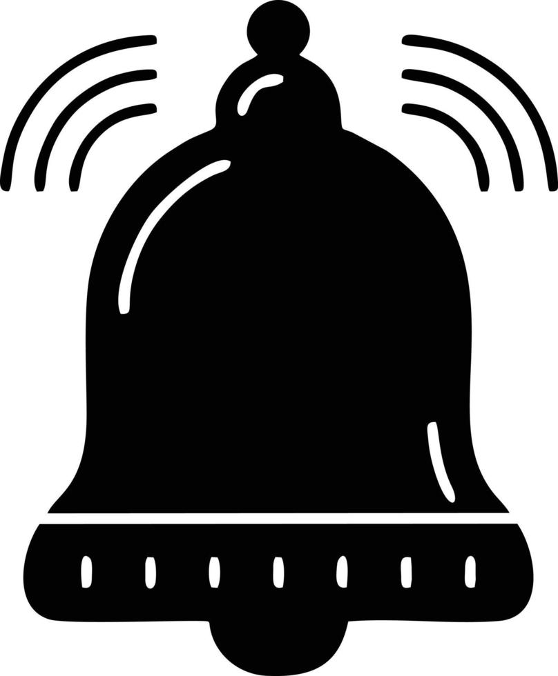 Bell notification icon symbol vector image. Illustration of the alarm alert symbol in EPS 10