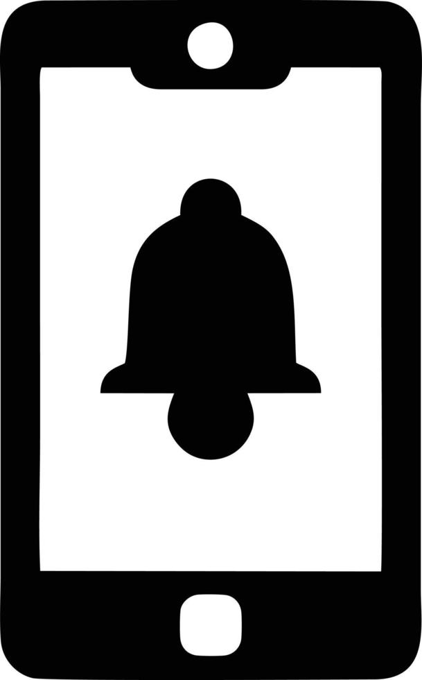 Bell notification icon symbol vector image. Illustration of the alarm alert symbol in EPS 10