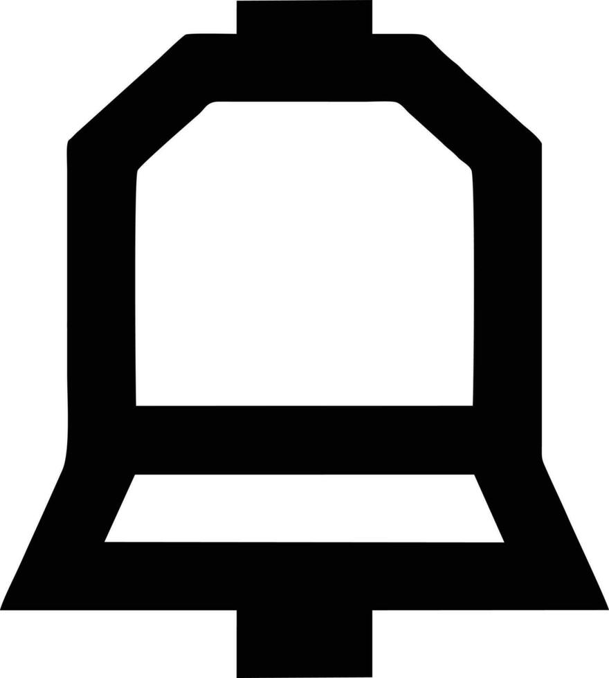 Bell notification icon symbol vector image. Illustration of the alarm alert symbol in EPS 10