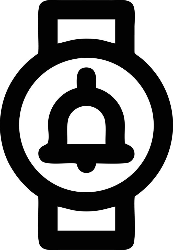 Bell notification icon symbol vector image. Illustration of the alarm alert symbol in EPS 10