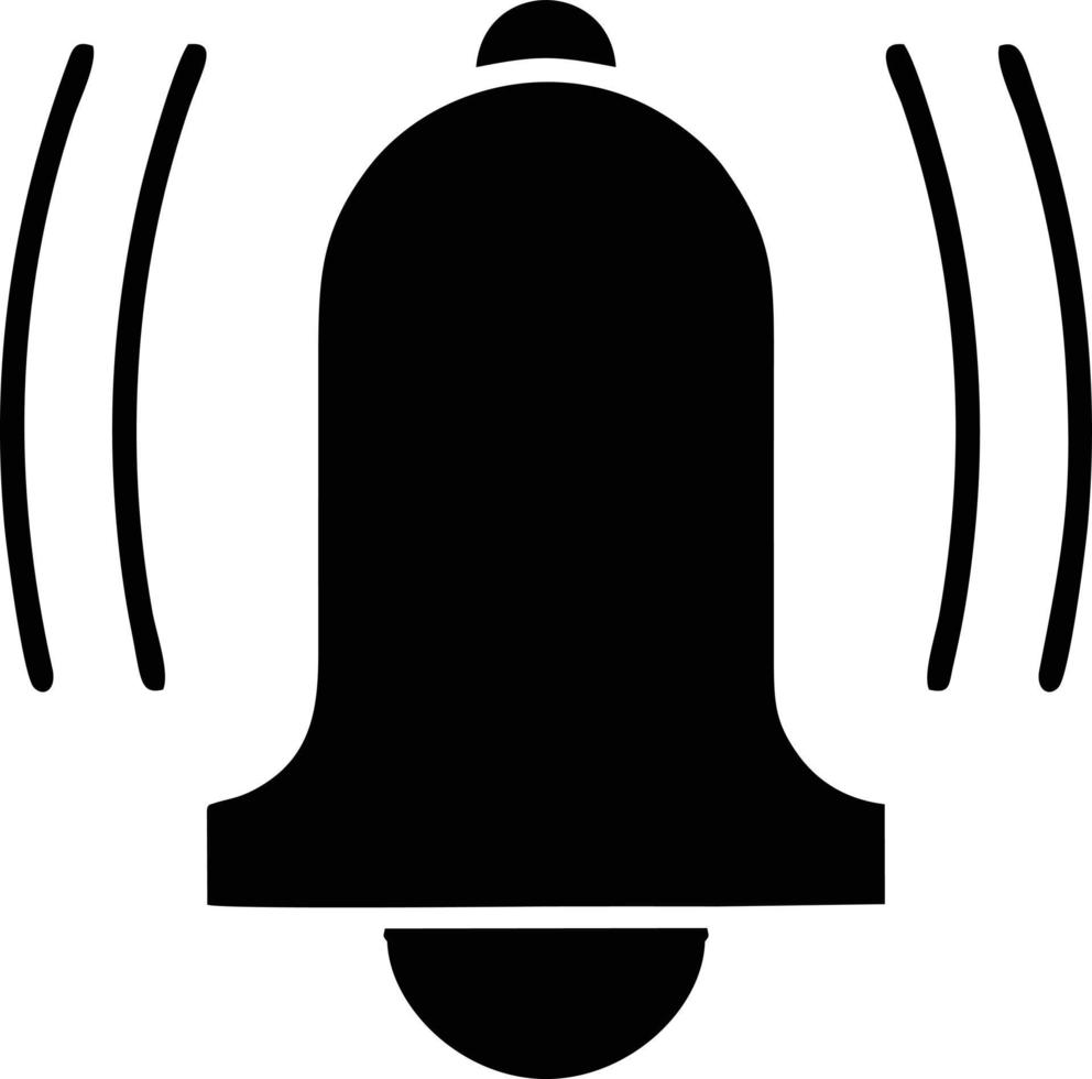 Bell notification icon symbol vector image. Illustration of the alarm alert symbol in EPS 10