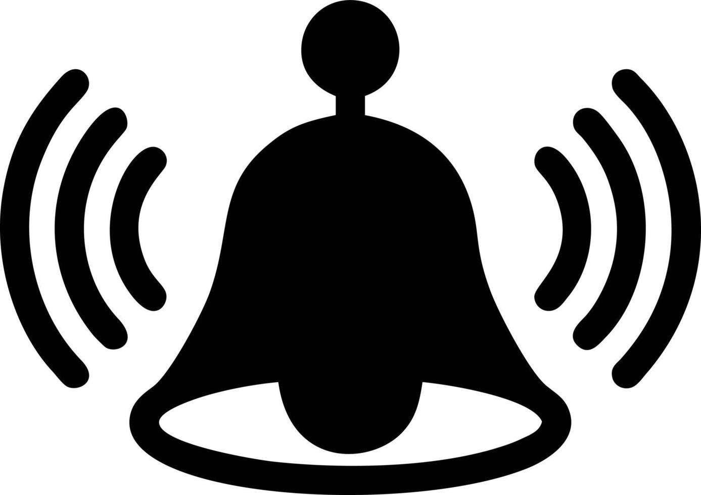 Bell notification icon symbol vector image. Illustration of the alarm alert symbol in EPS 10
