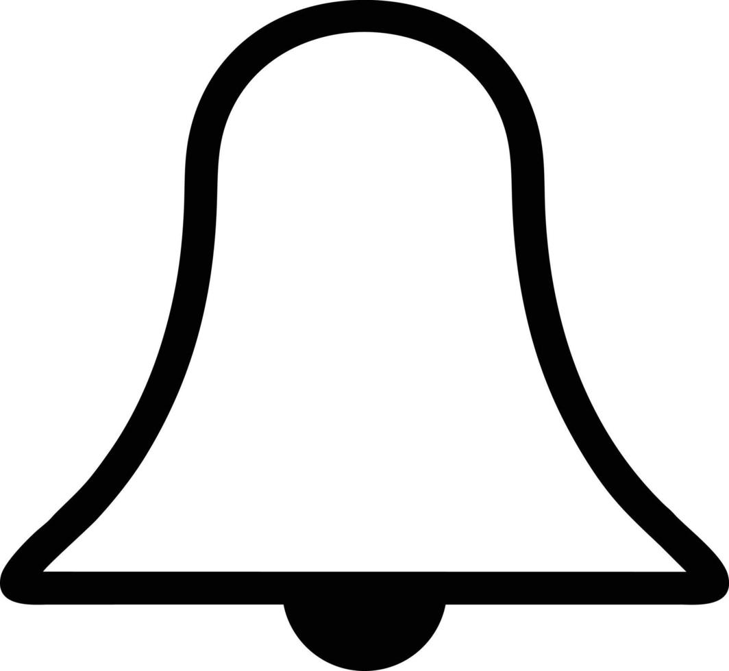 Bell notification icon symbol vector image. Illustration of the alarm alert symbol in EPS 10
