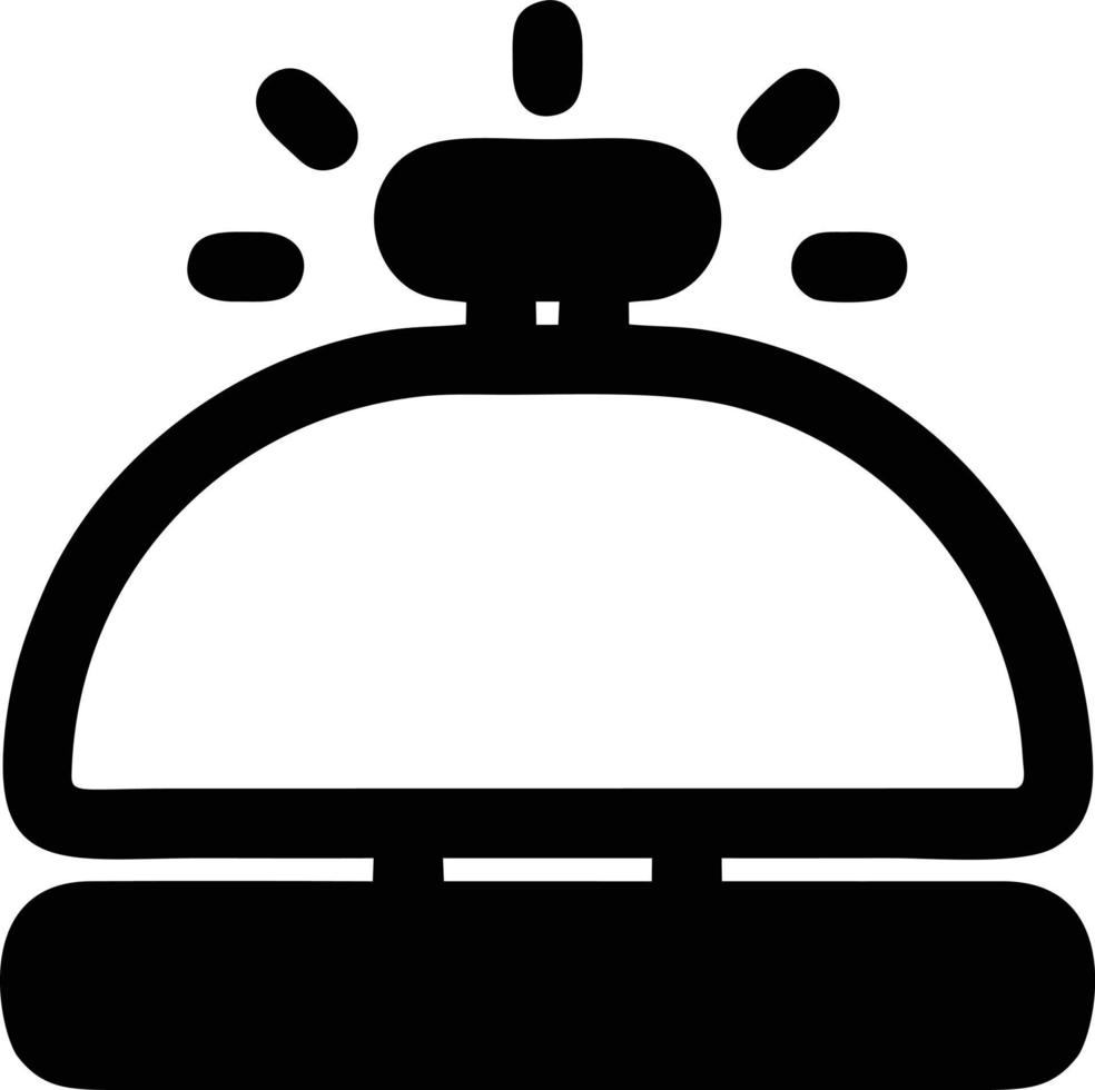 Bell notification icon symbol vector image. Illustration of the alarm alert symbol in EPS 10