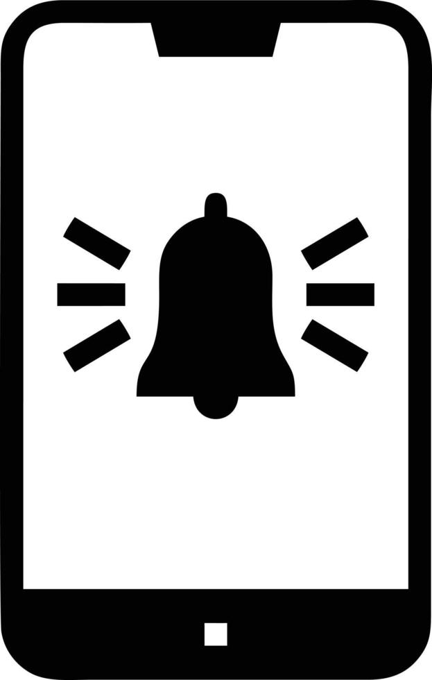Bell notification icon symbol vector image. Illustration of the alarm alert symbol in EPS 10