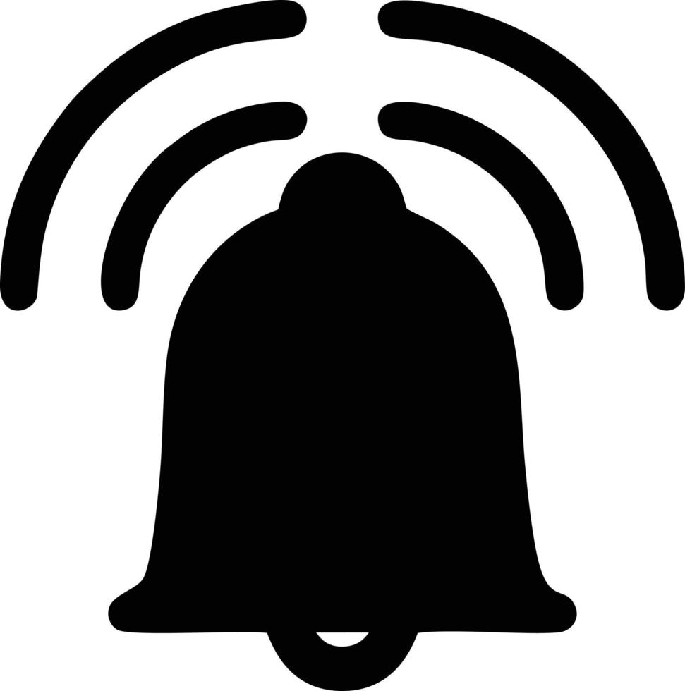 Bell notification icon symbol vector image. Illustration of the alarm alert symbol in EPS 10