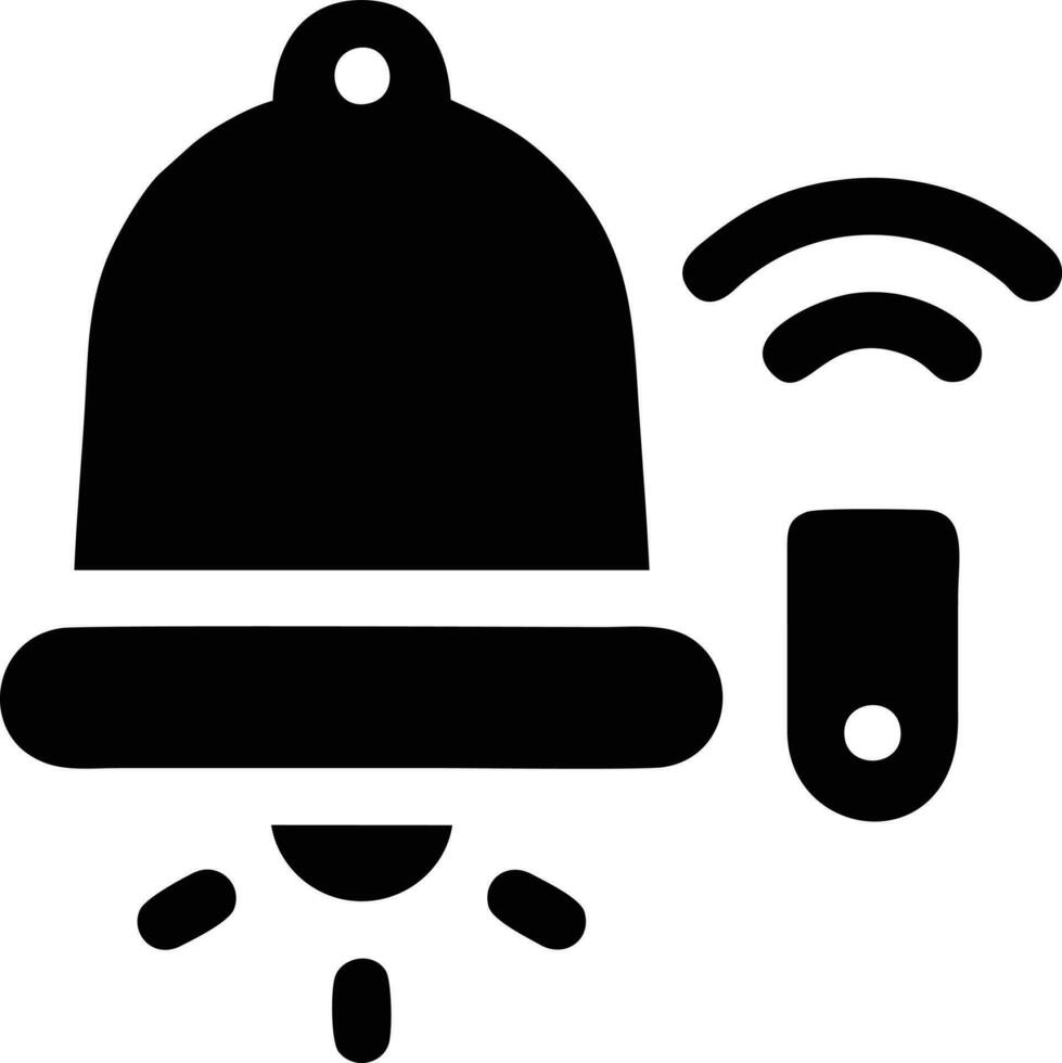 Bell notification icon symbol vector image. Illustration of the alarm alert symbol in EPS 10