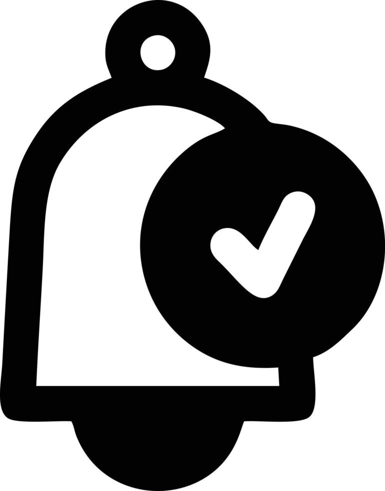 Bell notification icon symbol vector image. Illustration of the alarm alert symbol in EPS 10