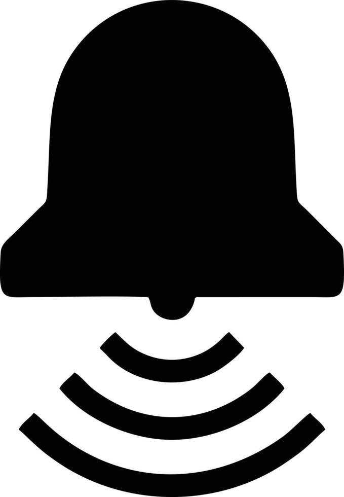 Bell notification icon symbol vector image. Illustration of the alarm alert symbol in EPS 10
