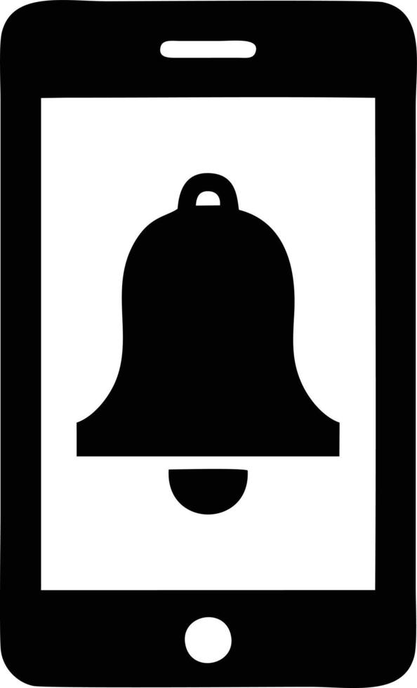Bell notification icon symbol vector image. Illustration of the alarm alert symbol in EPS 10