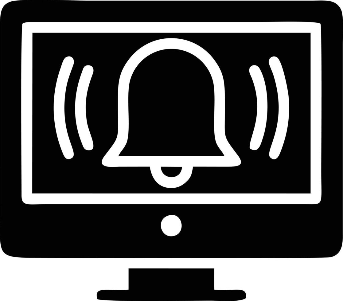 Bell notification icon symbol vector image. Illustration of the alarm alert symbol in EPS 10