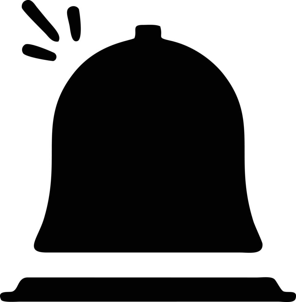 Bell notification icon symbol vector image. Illustration of the alarm alert symbol in EPS 10