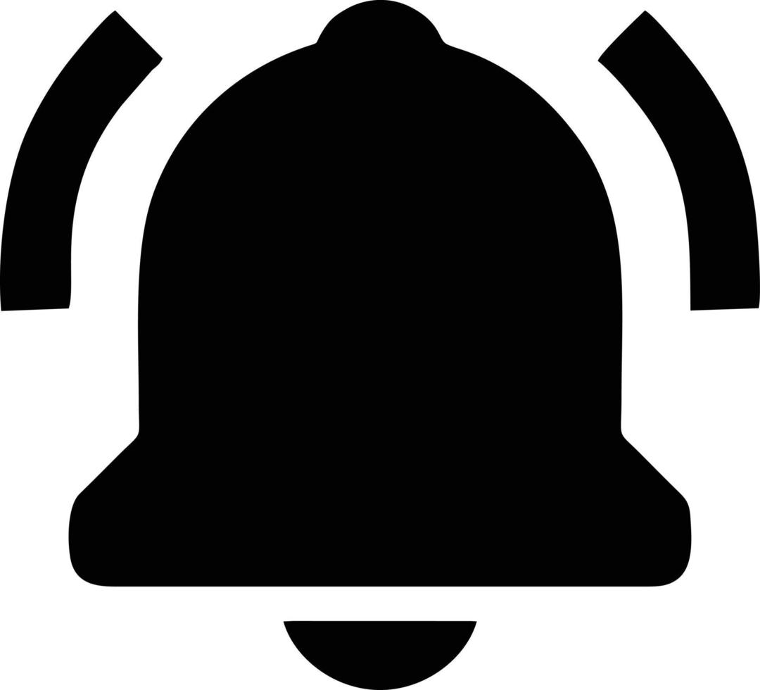 Bell notification icon symbol vector image. Illustration of the alarm alert symbol in EPS 10