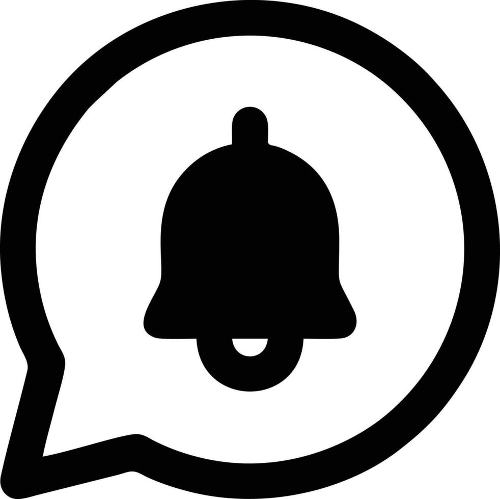 Bell notification icon symbol vector image. Illustration of the alarm alert symbol in EPS 10