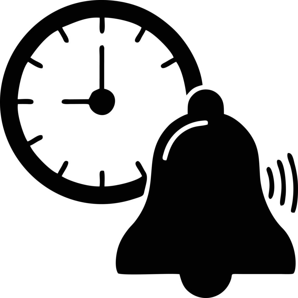 Bell notification icon symbol vector image. Illustration of the alarm alert symbol in EPS 10