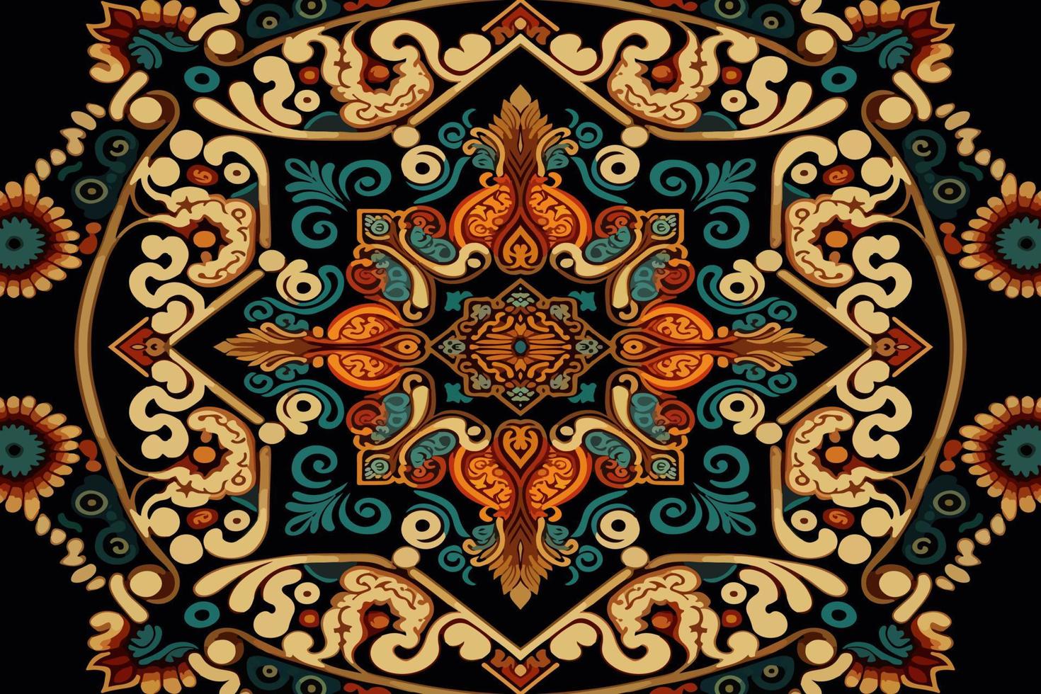 Ethnic ornamental seamless pattern. Abstract traditional folk antique tribal graphic line. Texture textile fabric ethnic patterns vector illustration. Ornate elegant luxury vintage retro style.