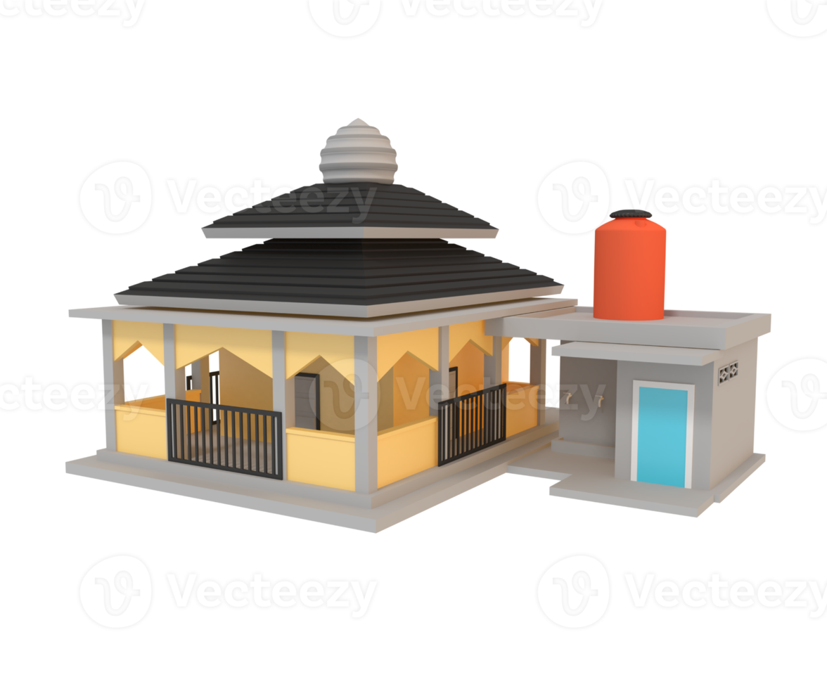 3d illustration of ramadan and eid mosque png