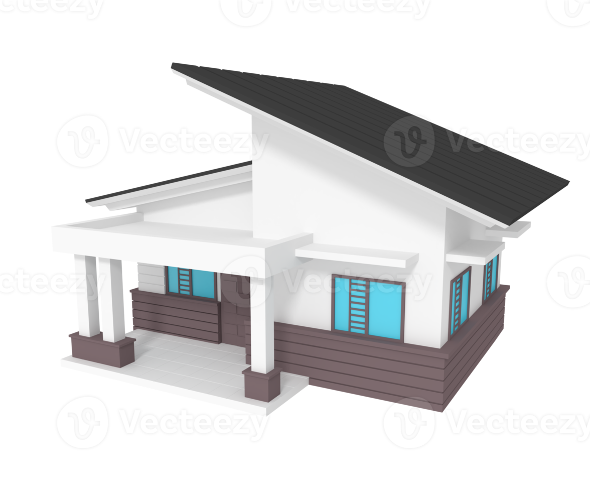 3d illustration of house building png