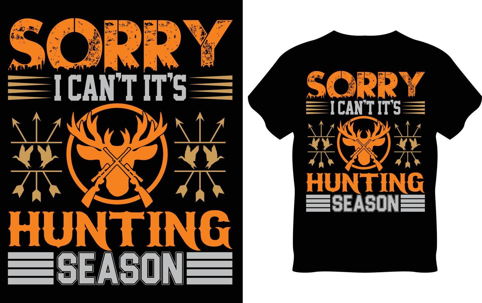 Hunting T-Shirt Design vector