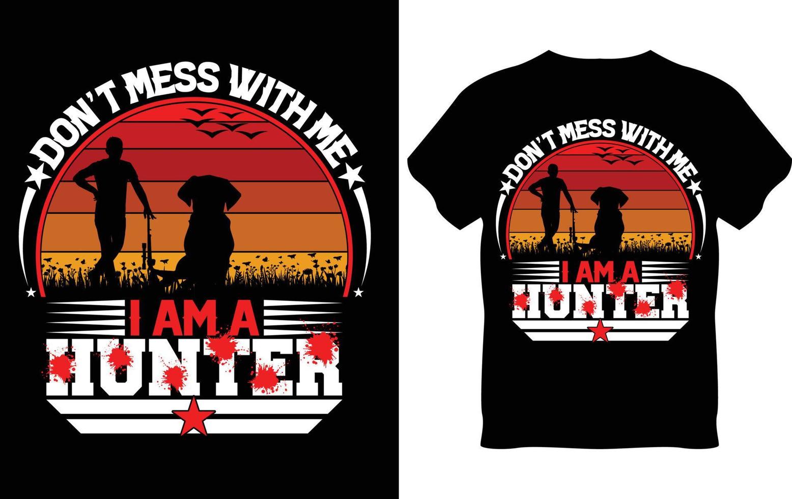 Hunting T-Shirt Design vector