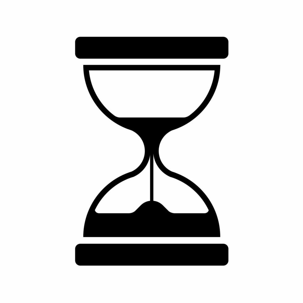 reloj de arena icono sencillo vector ilustración.