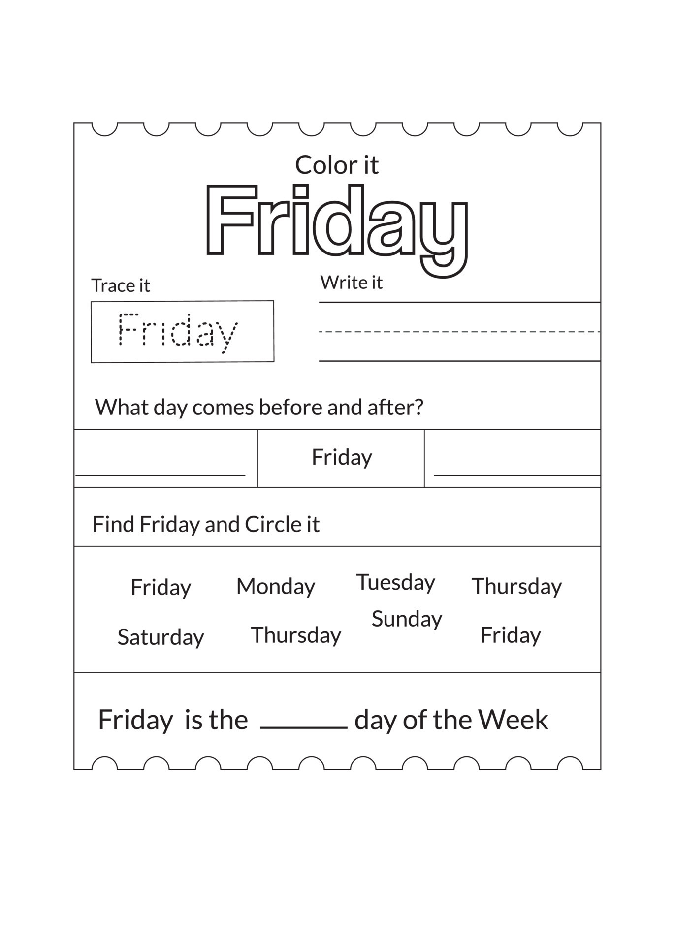 Days Of The Week Worksheet 22152370 Vector Art At Vecteezy days-of-the-week-worksheet-22152370-vector-art-at-vecteezy