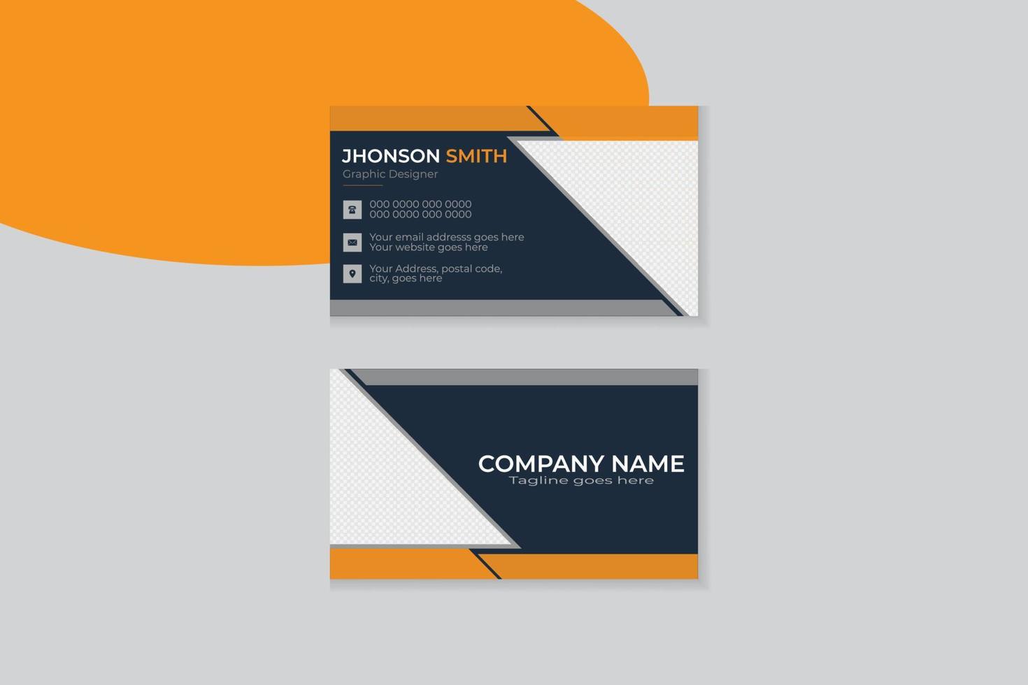 Very simple and vector clean business card