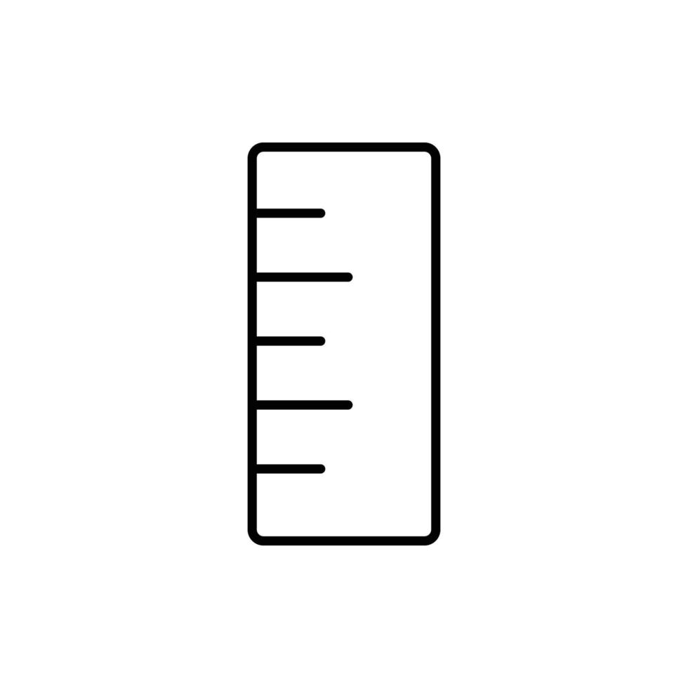 height meter icon. outline icon vector