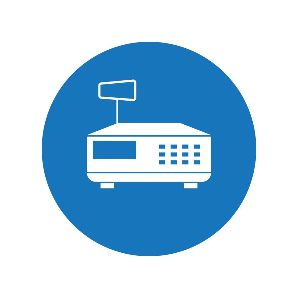 digital scales icon vector