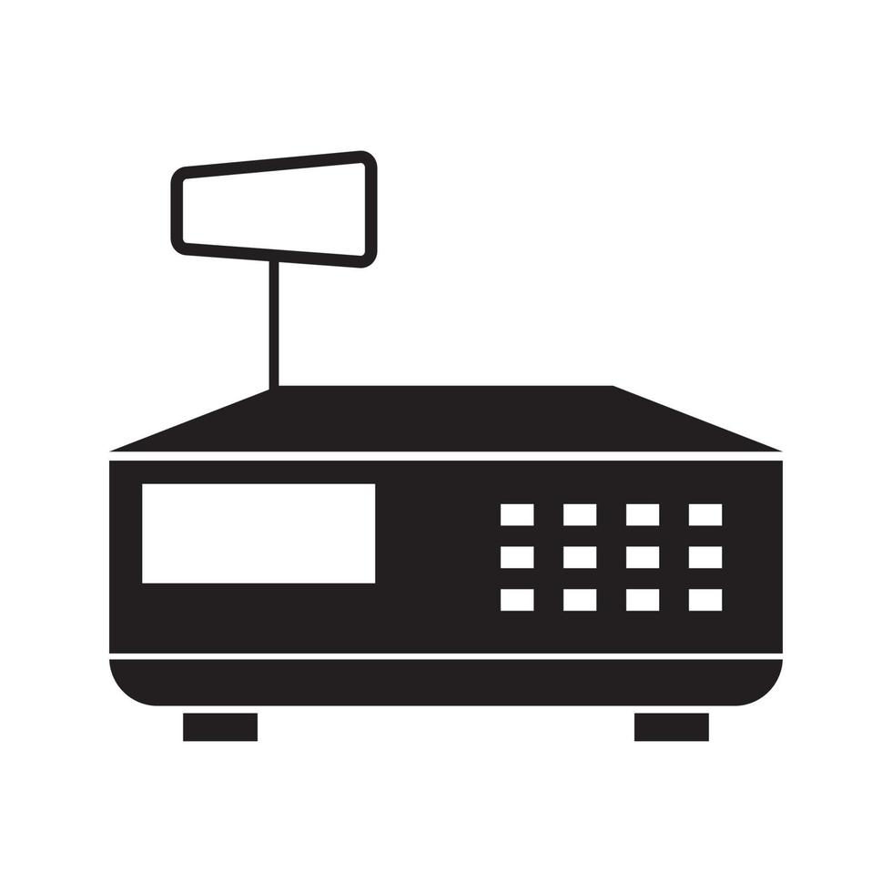 digital scales icon vector