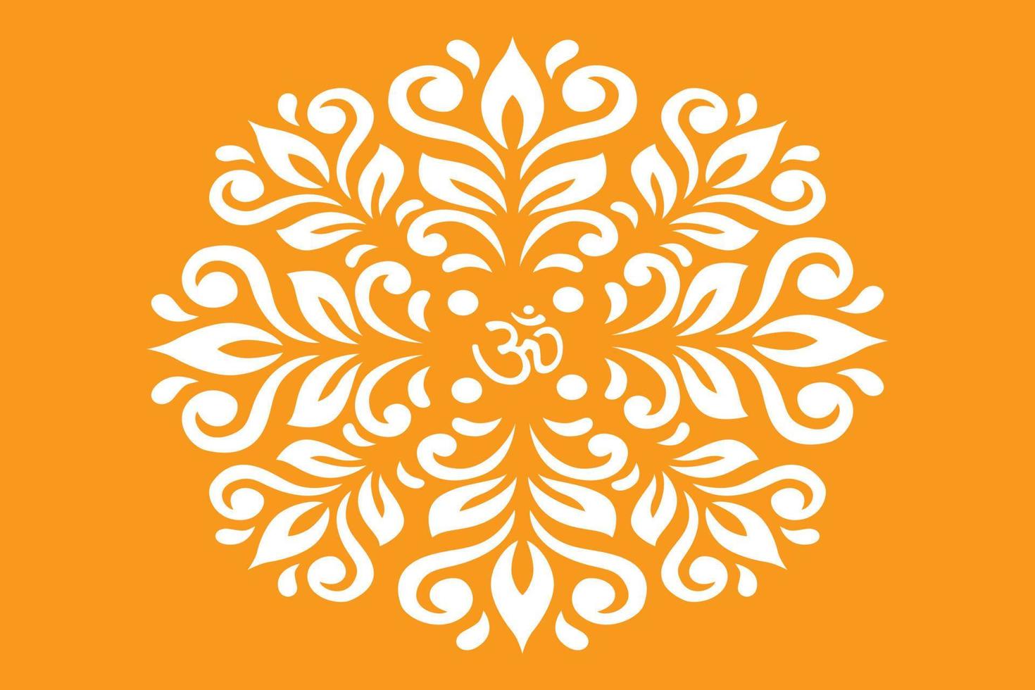 OM design concept for Temples, Houses and for interior works etc. vector