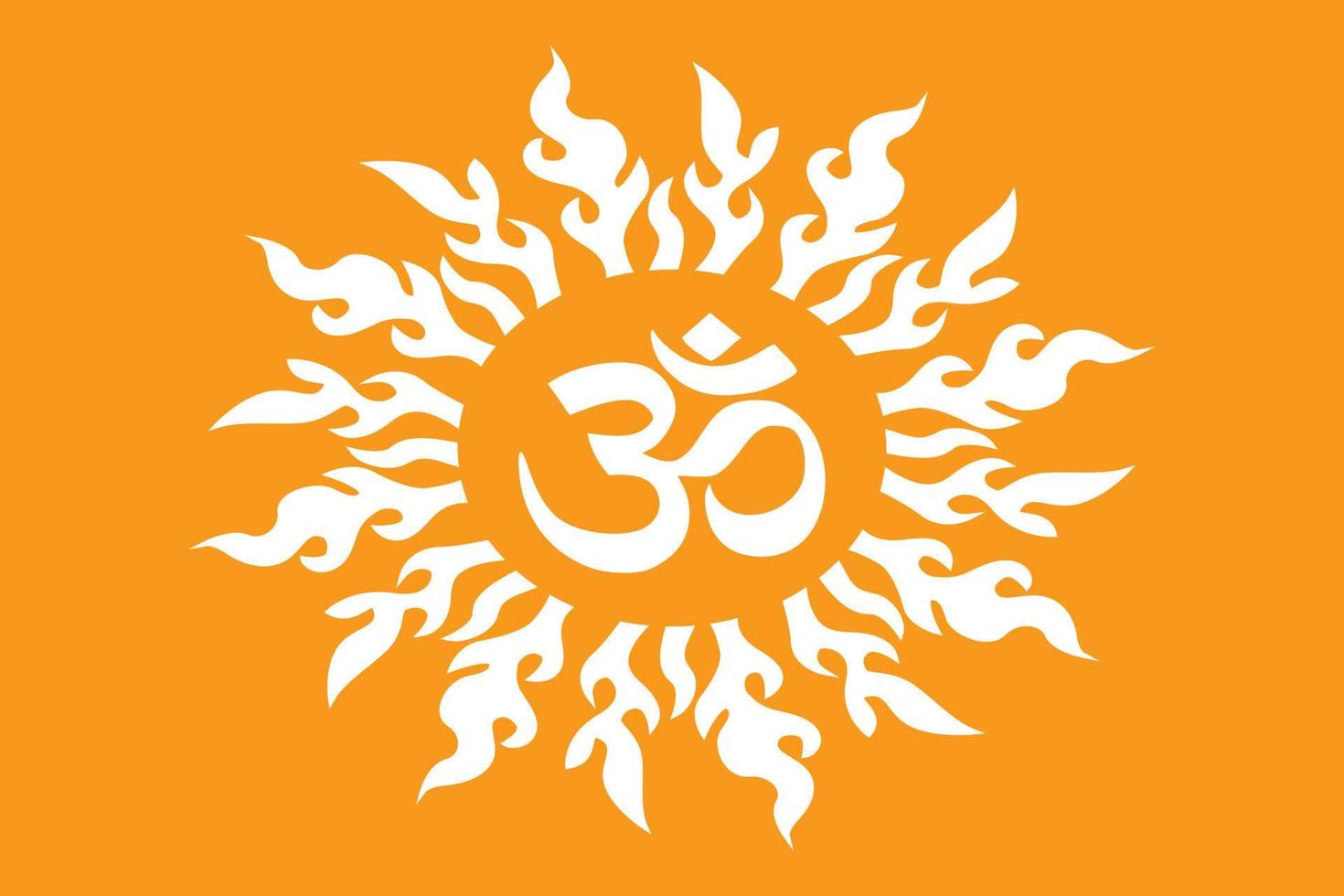 OM design concept for Temples, Houses and for interior works etc. vector