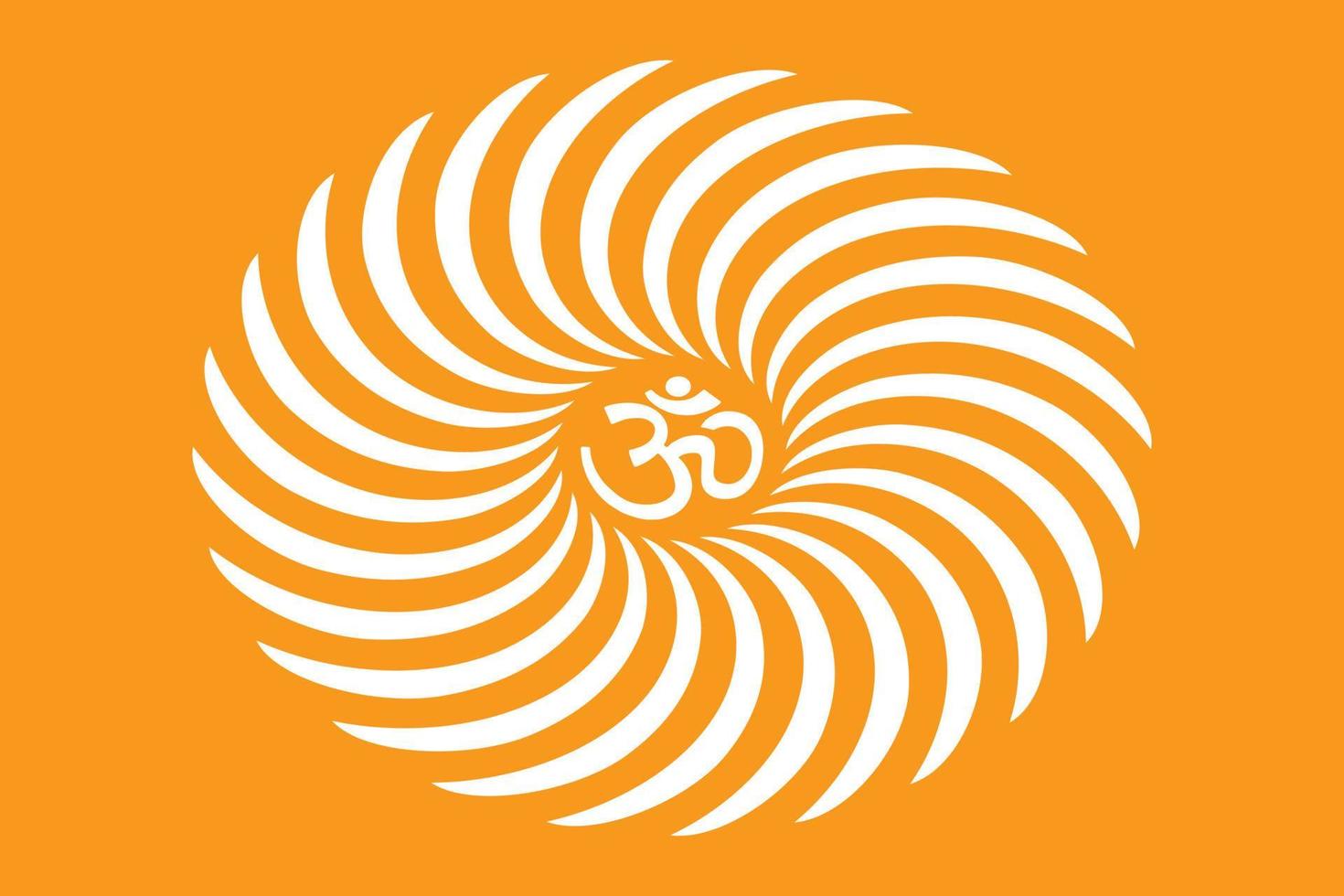 OM design concept for Temples, Houses and for interior works etc. vector