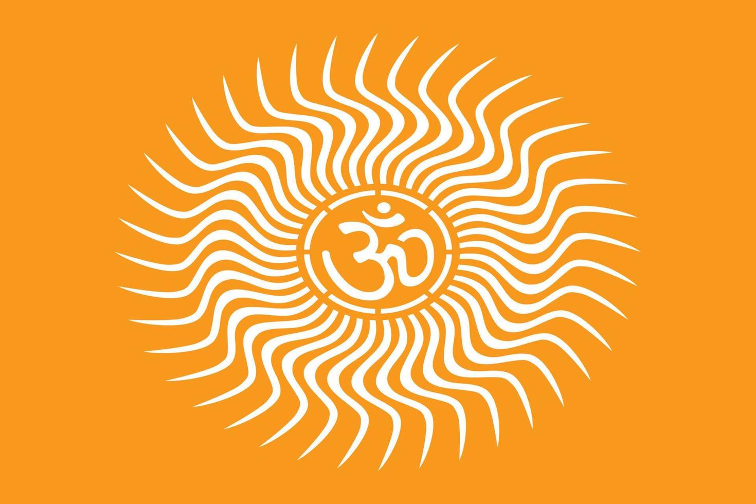 OM design concept for Temples, Houses and for interior works etc. vector