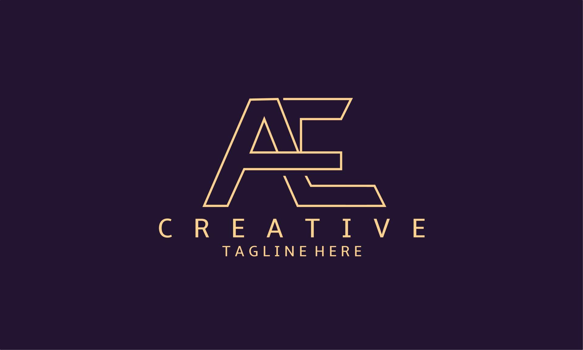 Luxury AE Letter Logo Design Modern minimalistic creative AE letter Luxury AE Letter Logo Design Modern minimalistic creative AE letter