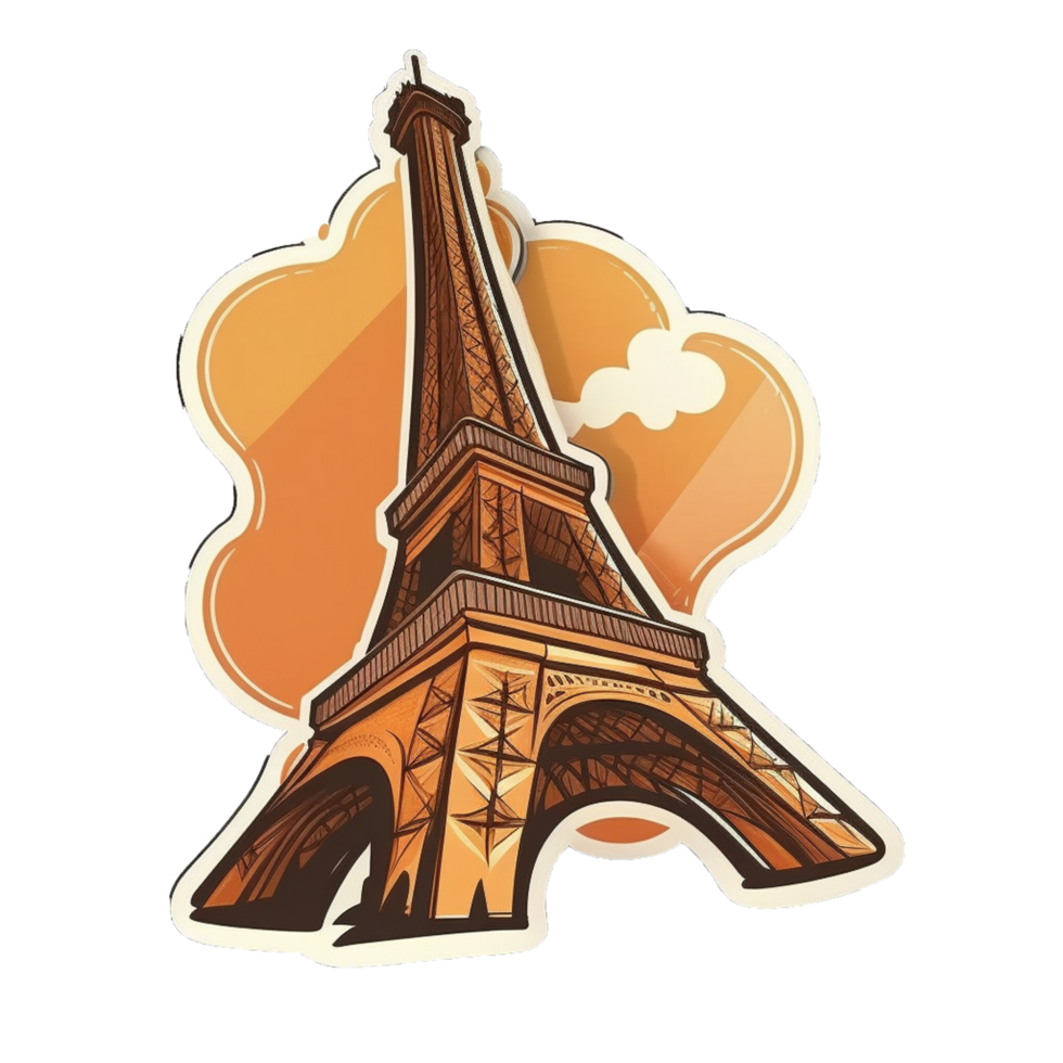 Torre Eiffel Pegatina - Eiffel Tower Sticker Png Transparent PNG