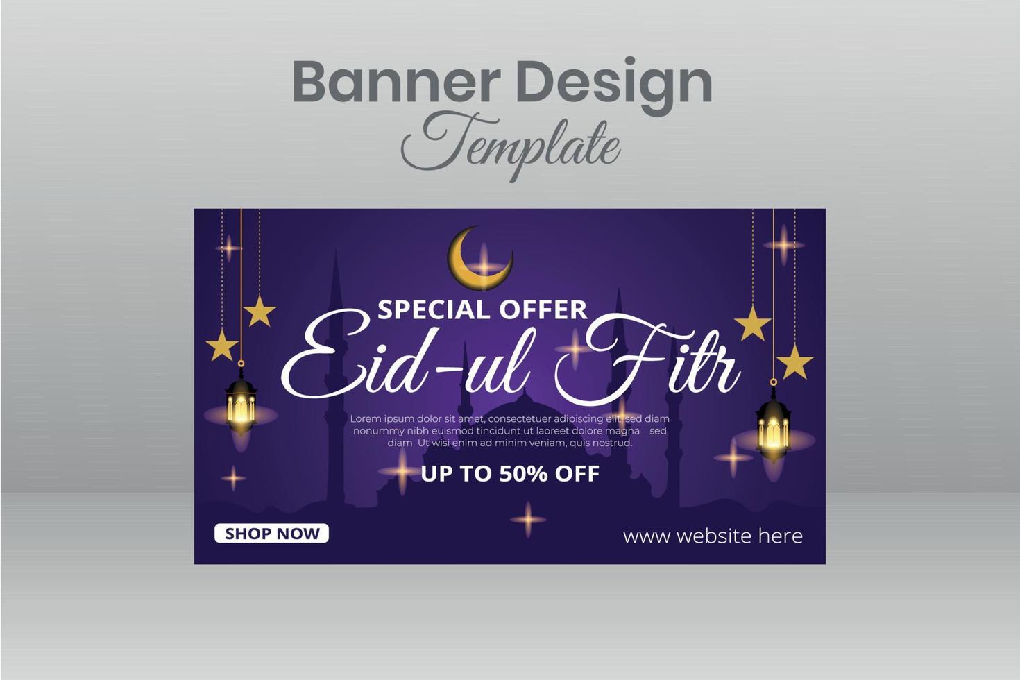 Social Media Banner Template vector