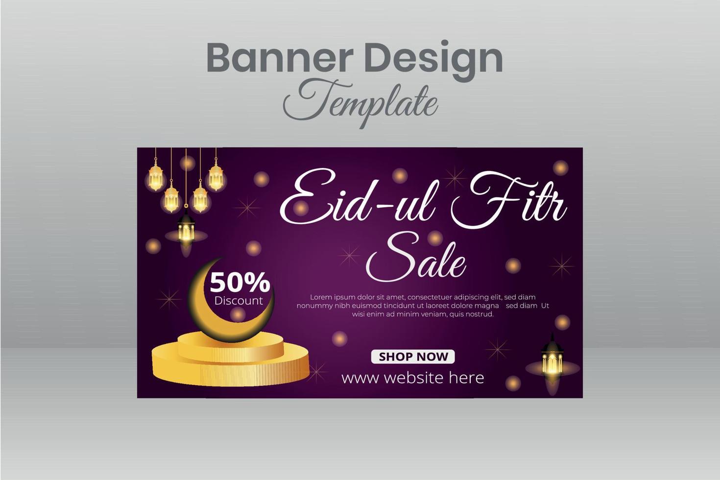 Social Media Banner Template vector