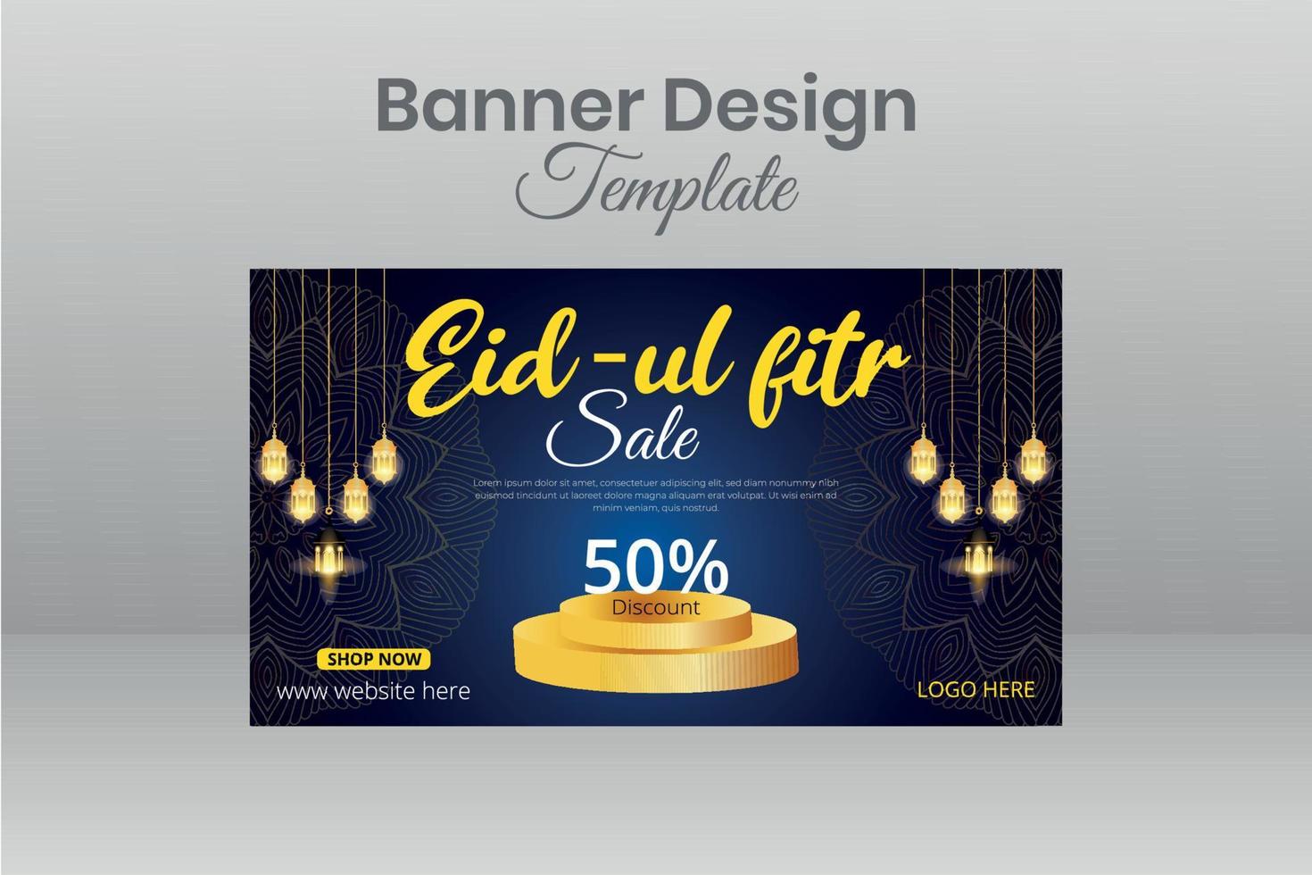 Social Media Banner Template vector