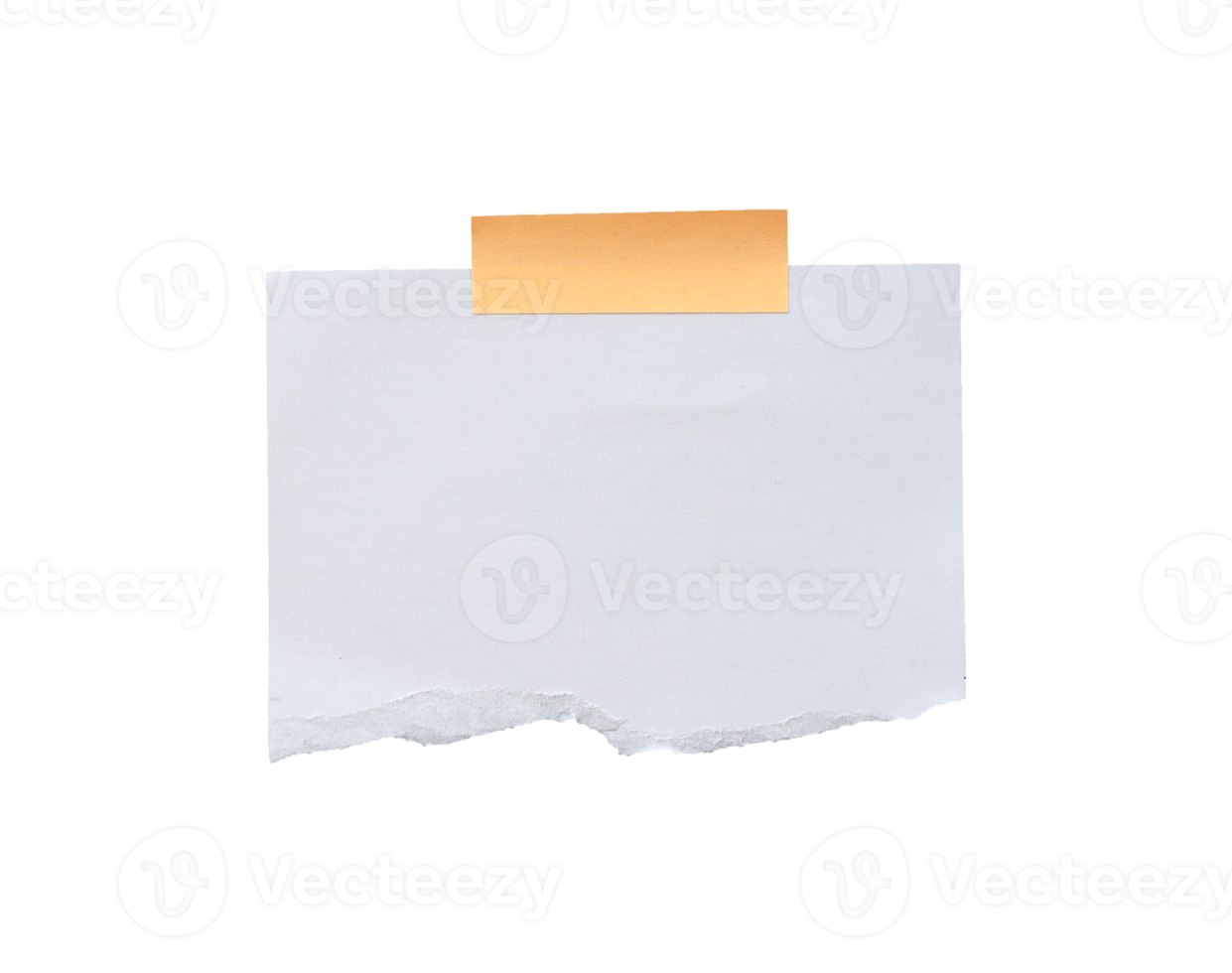 blank white torn paper with tape 22152911 PNG
