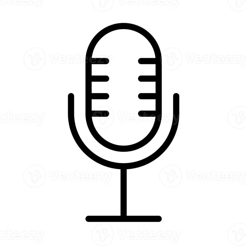 simple microphone icon 22152956 PNG