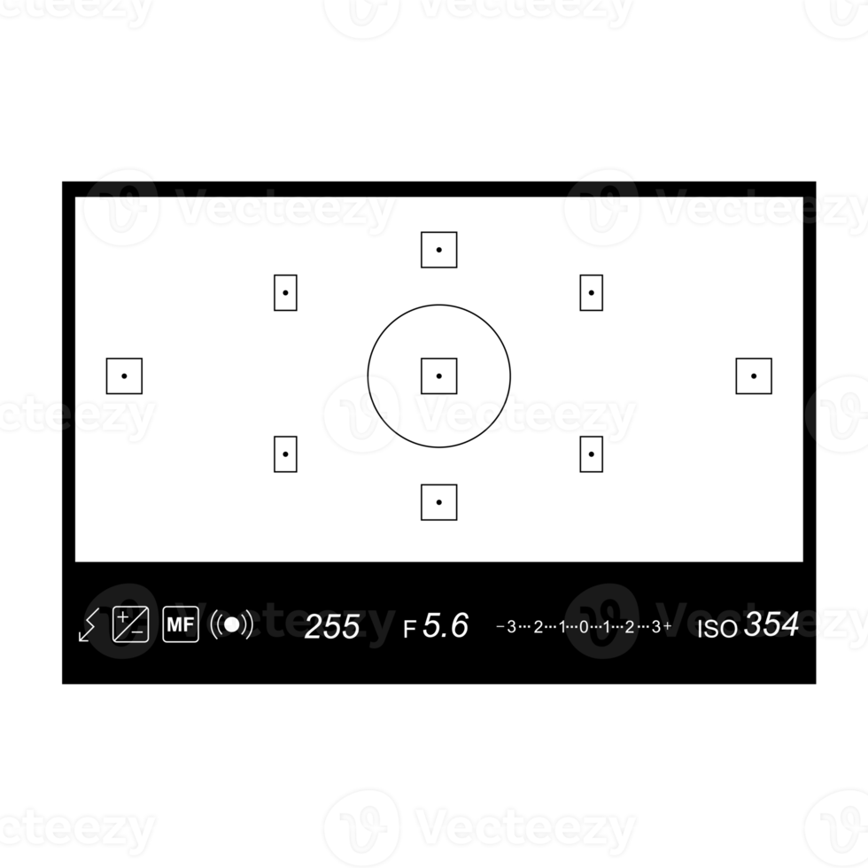 digital camera viewfinder interface png