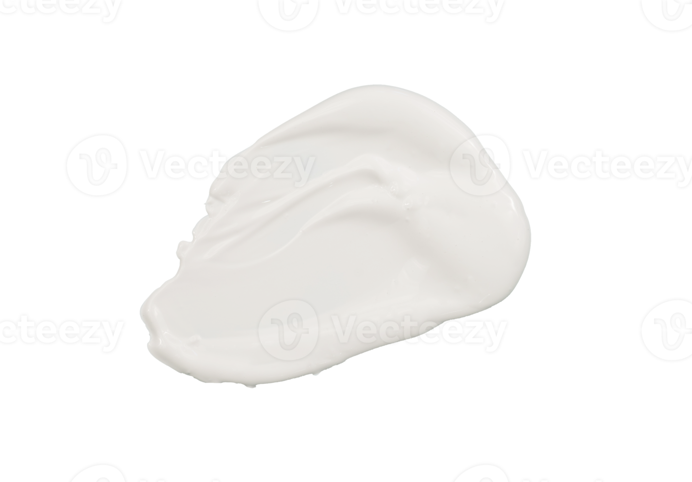 White cream isolated for cosmetic element png