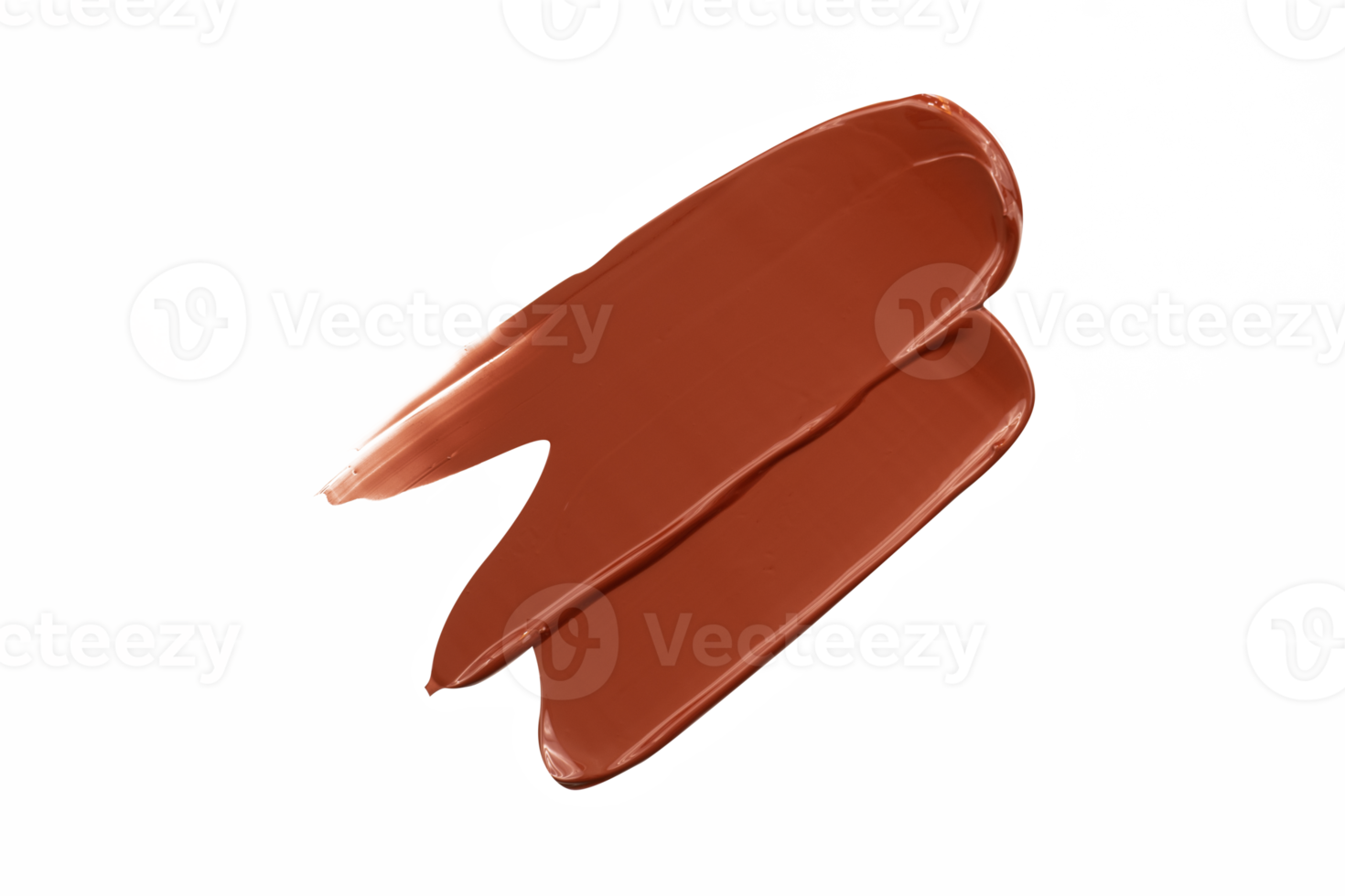 chocolate makeup cream stroke isolated png