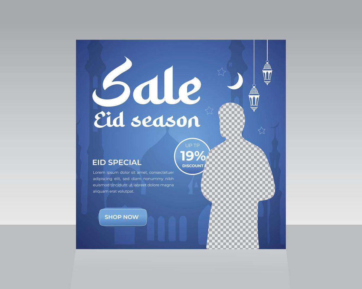 Social Media Post Template vector