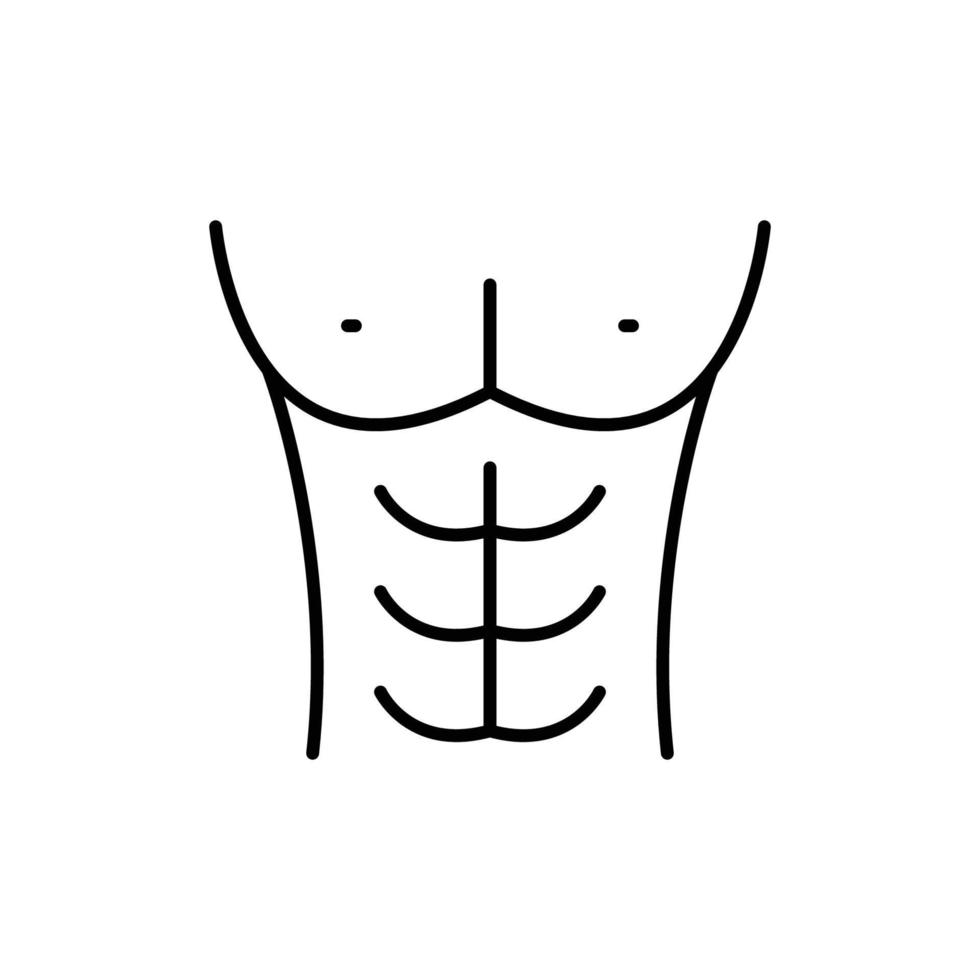 abs icon. outline icon vector