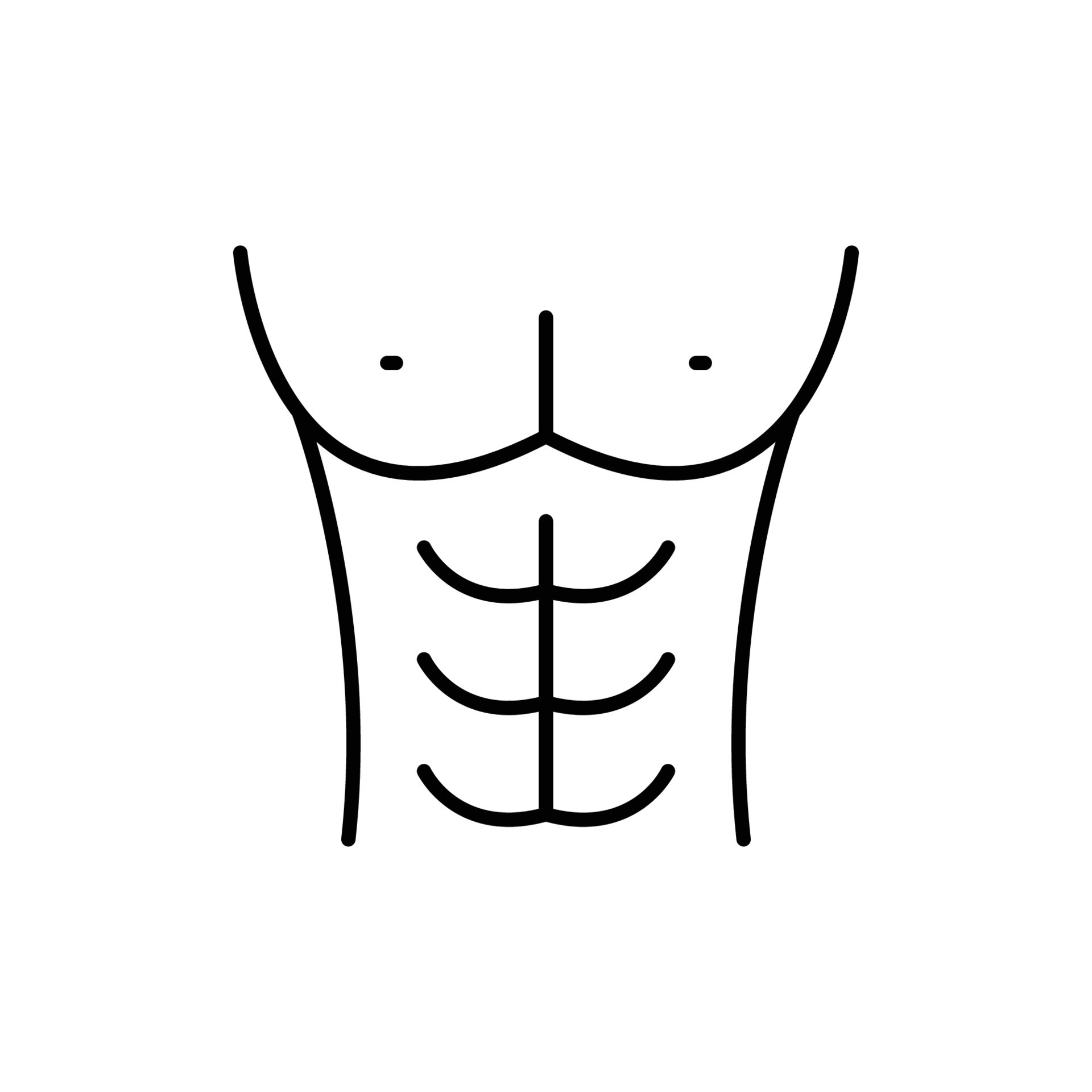 Abs exercises muscles icon stock vector. Illustration of pack